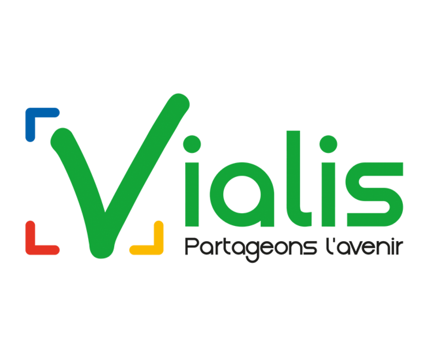 logo Vialis vert bleu rouge jaune