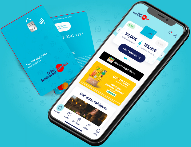 Ticket-restaurant-application-carte