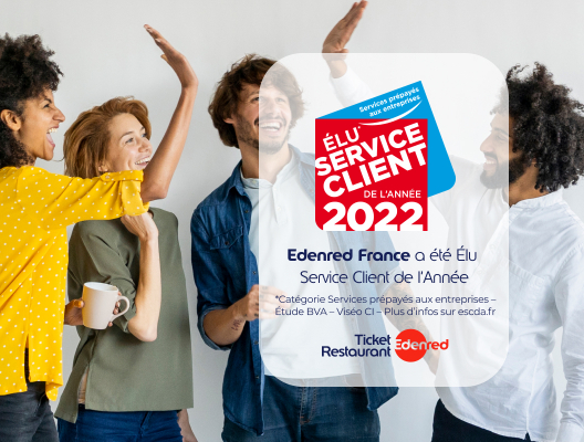 Edenred France Élu Service Client de l'Année 2022