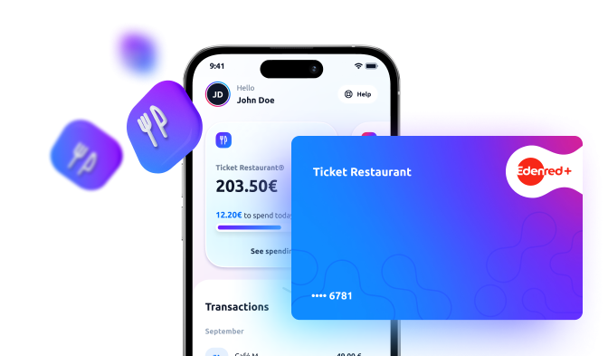 Ticket restaurant app footer